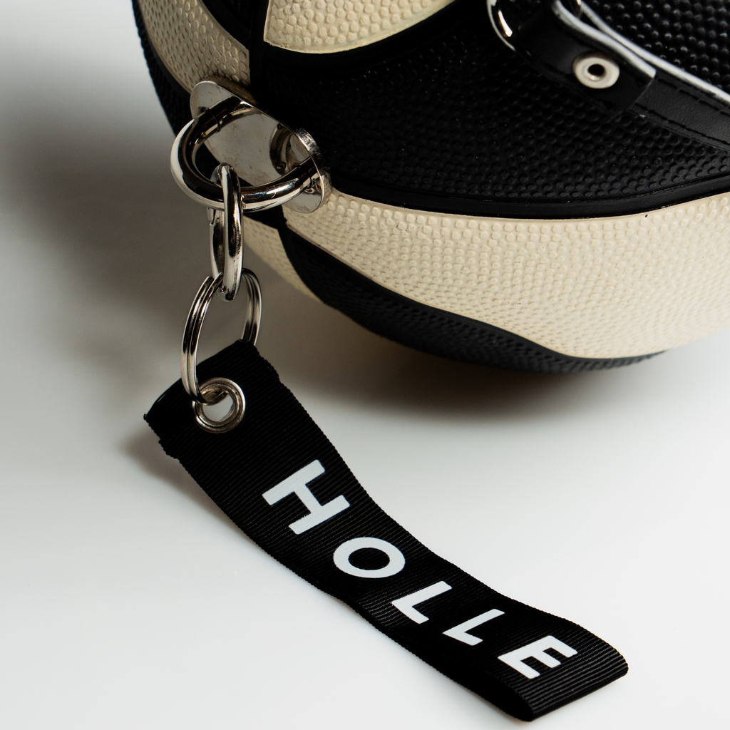 accessori portachiave bianca e nera