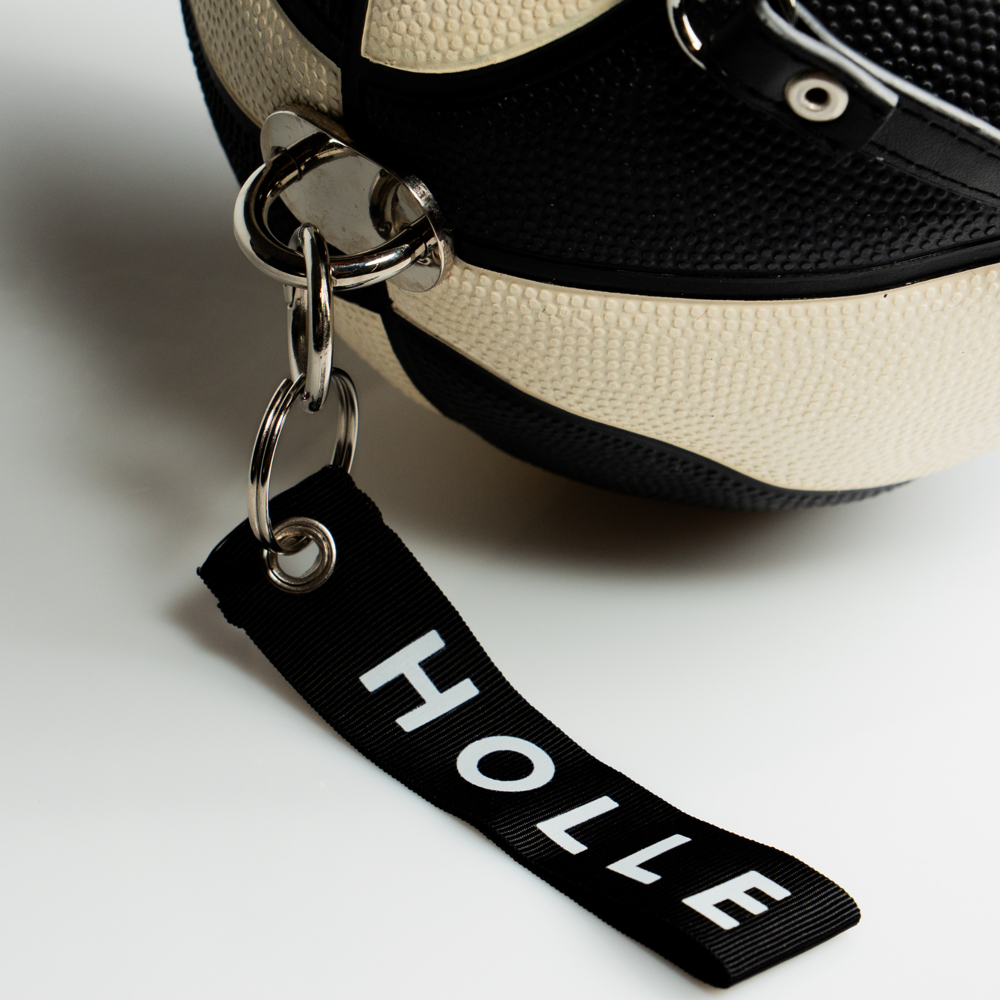 accessori portachiave bianca e nera